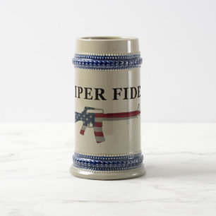 Chope À Bière Semper Fidelis M16 Stein