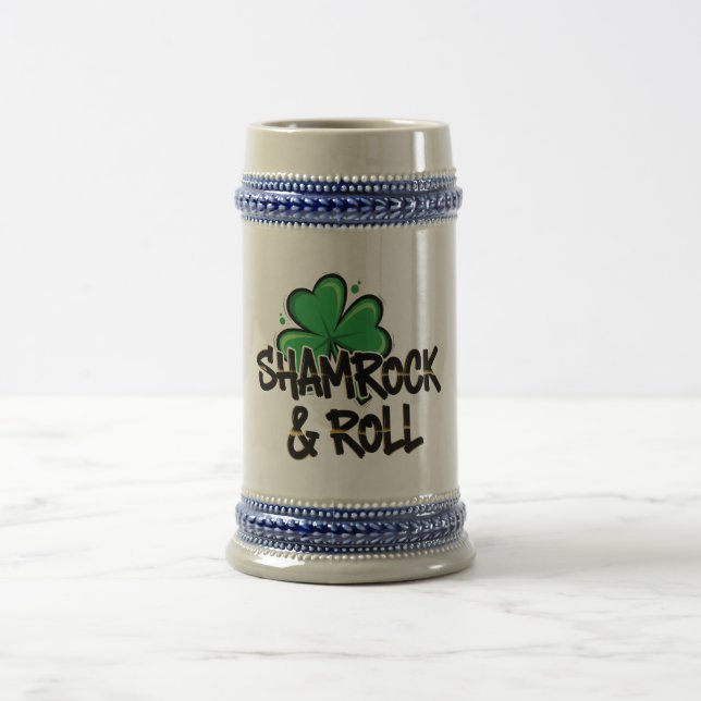 Chope À Bière Shamrock et Roll St. Patrick's Day (Centre)