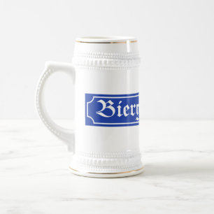 Chope À Bière Signe de Biergarten, Bavière, Allemagne