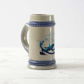 Chope À Bière Silhouette de requin de récif