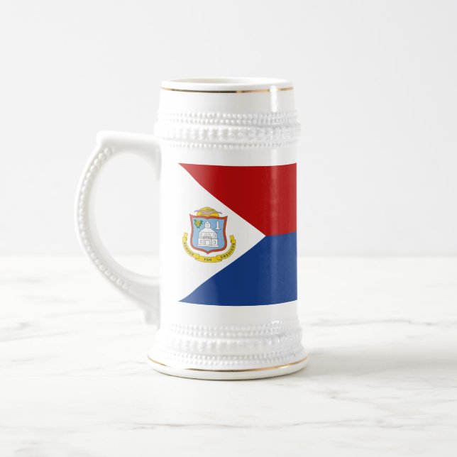 Chope À Bière Sint Maarten Flag (Gauche)