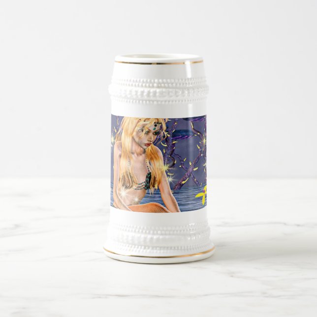 Chope À Bière Sirène dorée (Centre)