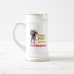 Chope À Bière Sistersaurus Équipe de dinosaures sœurs appariées