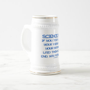 Chope À Bière SlipperyJoe's drôle dire science fait bleu remov
