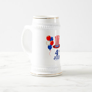 Chope À Bière SlipperyJoe's fête d'indépendance du 4 juillet cla