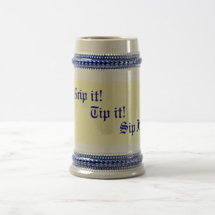 Chope À Bière slogan potable rimant des textes d'amusement