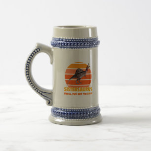 Chope À Bière Sœurs drôles Sœursaurus Dino Humour pour Sœur Desi