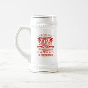 Chope À Bière Soirée personnalisée vintage de 55 ans