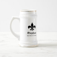 Stein de bière de garçons d'honneur de monogramme