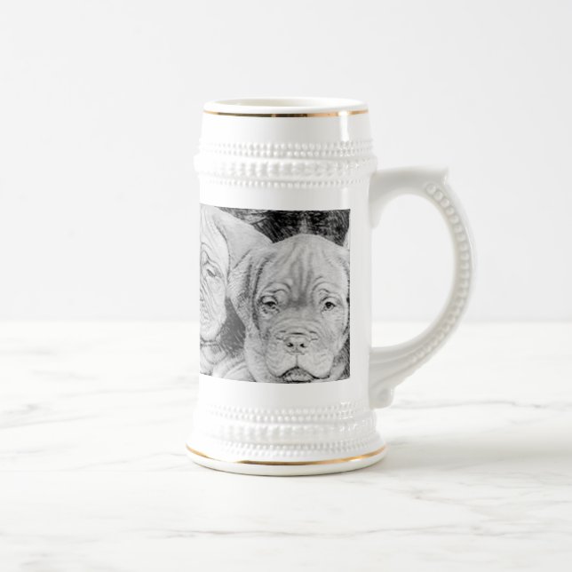 Chope À Bière Stein de Dogue de bordeaux (Droite)