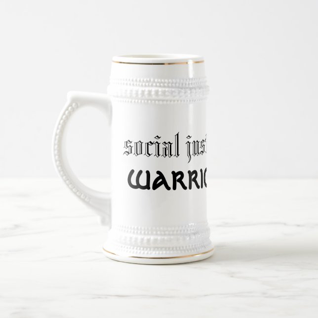 Chope À Bière stein de guerrier de justice sociale (Gauche)