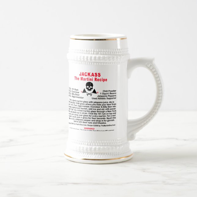 Chope À Bière Stein - JACKASS, Le Martini (Droite)