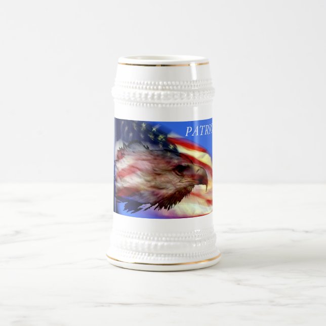 Chope À Bière Stein patriotique (Centre)