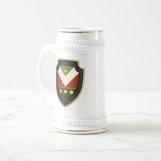 Chope À Bière Stein - Personnalisé w Claus Ambassadeur Shield (Devant gauche)