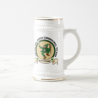 Chope À Bière Stein potable irlandais de bière d'équipe