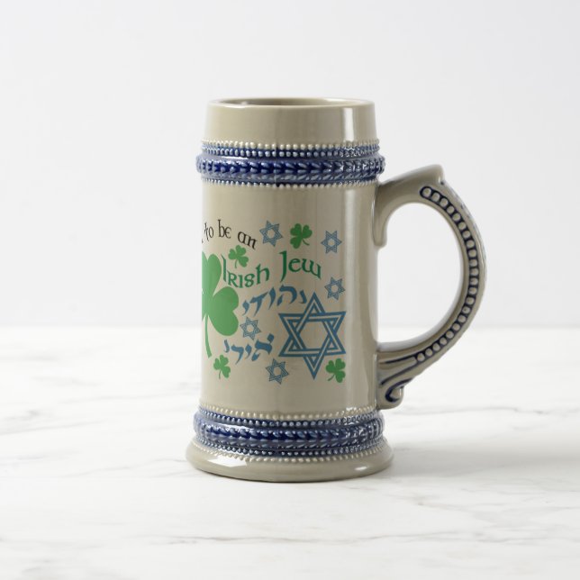 Chope À Bière Steins irlandais fiers de juif (Droite)