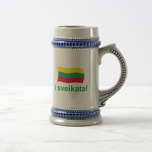 Chope À Bière Sveikata du Lithuanien i ! (Acclamations !) (Droite)