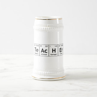 Chope À Bière Symboles d'élément de Tableau périodique de chimie
