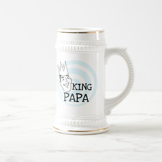 Chope À Bière T-shirts et cadeaux King Papa (Droite)