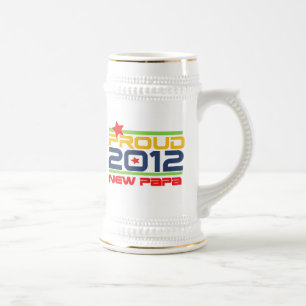Chope À Bière T-shirts et cadeaux Proud New Papa 2012