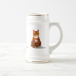 Chope À Bière Tabby Chat Stein