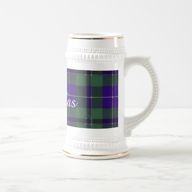 Chope À Bière Tartan d'écossais de plaid de clan de Douglas (Droite)