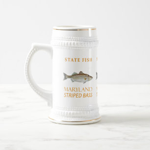 Chope À Bière Territoire du Maryland Pêchez le bar rayé