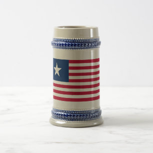 Chope À Bière Texas, Lone Star et Stripes