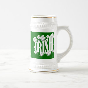 Chope À Bière Texte irlandais personnalisé