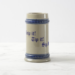Chope À Bière texte original rime plaisir à boire slogan