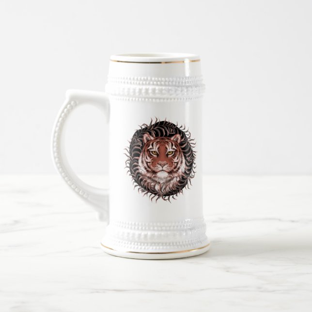 Chope À Bière Tigre dans l'herbe (Gauche)