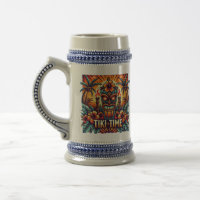 Tiki Time Beer Stein