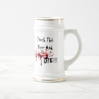 Chope À Bière Touchez cette bière et mourez