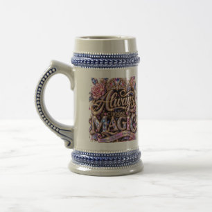 Chope À Bière Toujours choisir le design Crystal Magic Sparkle
