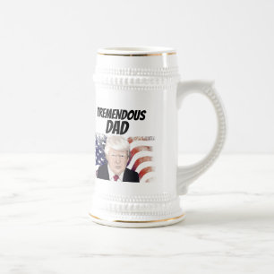 CHOPE À BIÈRE TRÈS BEAU DAD DONALD TRUMP BEER STEIN