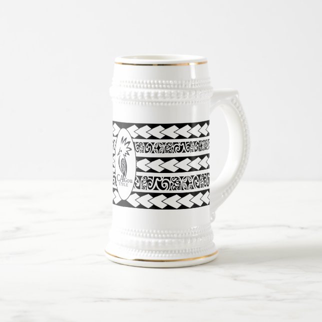 Chope à bière Tribal Ethnic  (Devant droit)