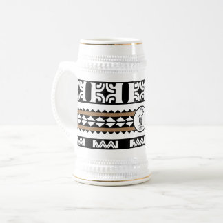 Chope à bière Tribal Ethnic/Bande Marron