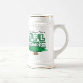 Chope À Bière Trophée de Ligue de Football d'imaginaire -