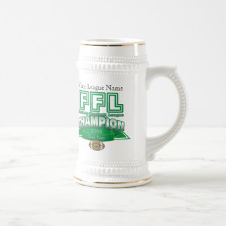Chope À Bière Trophée de Ligue de Football d'imaginaire -