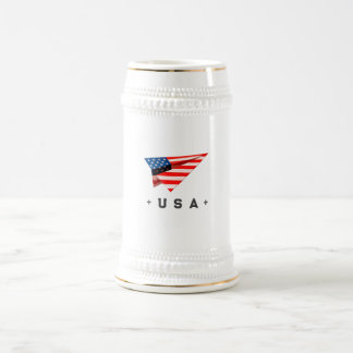 Chope À Bière USA Paper Plane Flag