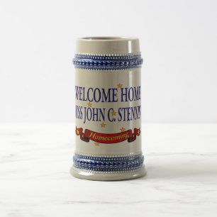 Chope À Bière USS à la maison bienvenu John C. Stennis