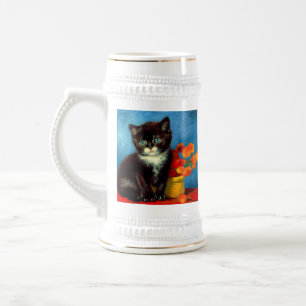 Chope À Bière Van Gogh Tuxedo Cat