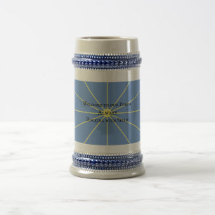 Chope À Bière Variation Porch Spirit Bleu Beer Stein