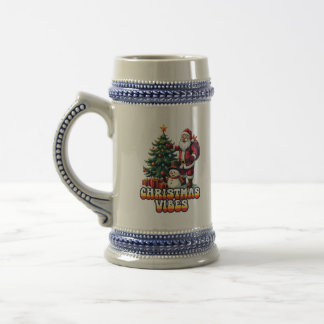 Chope À Bière Vibes de Noël Jolly Père Noël