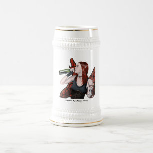 Chope À Bière Vin Fairy magique Vin Imaginaire Art Stein