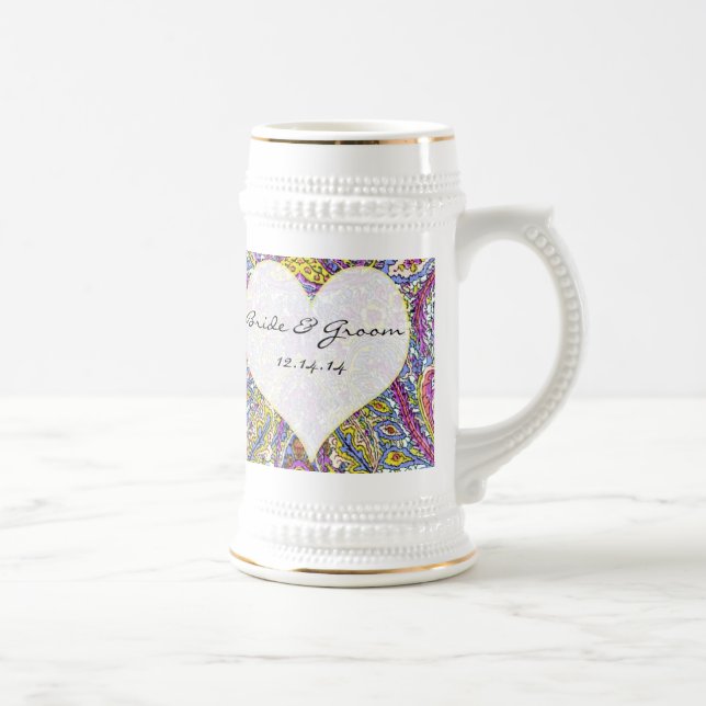 Chope À Bière Vintage Paisley (Droite)