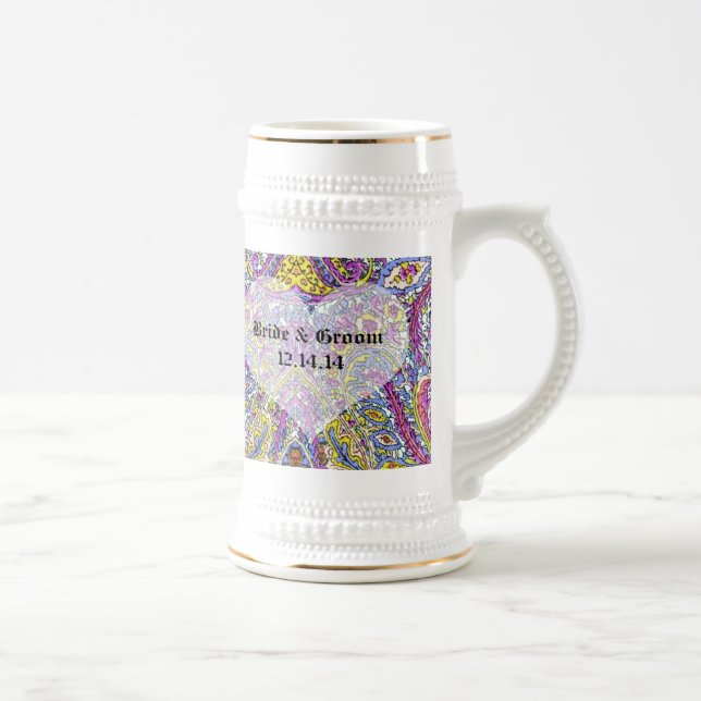 Chope À Bière Vintage Paisley (Droite)