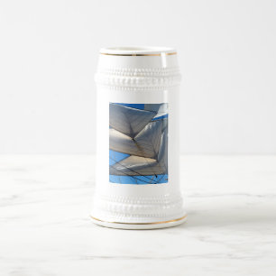 Chope À Bière Voilier vole sur un Stein