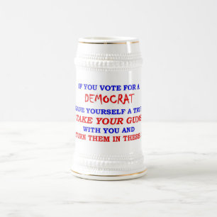 CHOPE À BIÈRE VOTER LA DÉMOCRATE