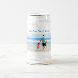 Chope À Bière Votre bière Stein Cadeau avec texte personnalisé